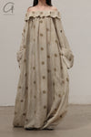 Mutedance 24 Spring/Summer Wide Shoulder Dress Series Silk MD-MD24SS47-QINGCI Celadon PM116